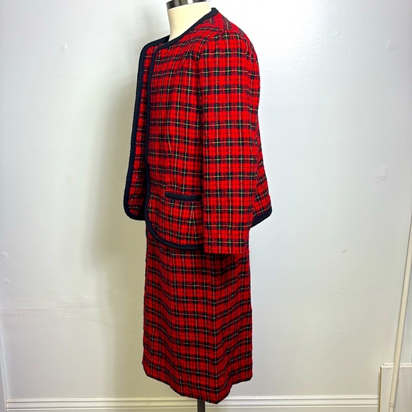 Pendleton Christmas Blazer and Skirt Suite Set - Picture 3 of 9